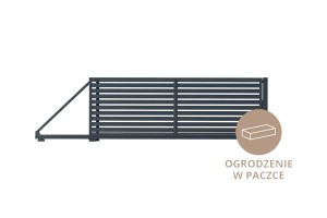 Tolókapu 4 m, kerítés csomagban, Szafir L Element