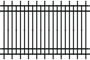 Kerítéselem 130 x 188 cm, Londyn 2 kerítés OUTLET