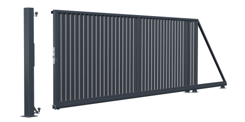 Jobb tolókapu, Topaz kerítés (1)