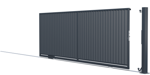 Egyedi gyártású tolókapu ellensúly nélkül, Topaz kerítés (1)