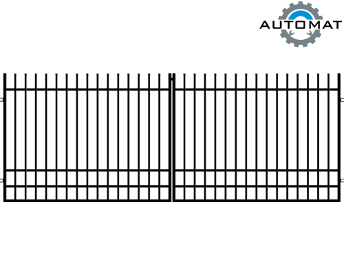 Kétszárnyú kapu 3 m automatával, Nicea kerítés (1)