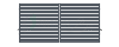 Kétszárnyú kapu 3 m automatával, Szafir XL kerítés (1)