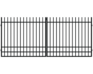 Kétszárnyú kapu 3,5 m, Nicea kerítés (1) (1)