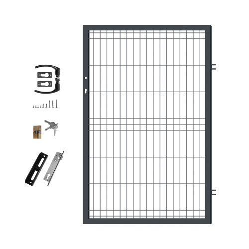 Furtka uniwersalna z zamkiem 150x96 cm, ogrodzenie panelowe.png