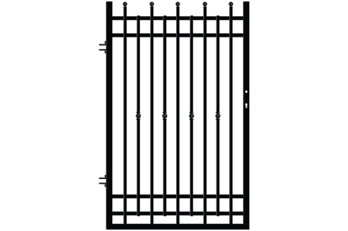 Bal oldali kiskapu, Londyn 2 kerítés (1)