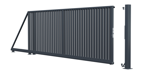 Egyedi gyártású tolókapu, Salvador kerítés (1)