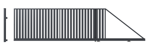 Egyedi gyártású tolókapu, Amida kerítés