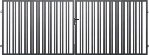 Kétszárnyú kapu 4 m, Belfast kerítés