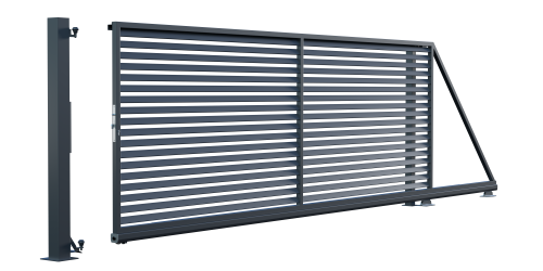 Egyedi gyártású tolókapu, Bryza kerítés