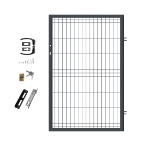 Univerzális kiskapu zárral 150x96 cm, panel kerítés (1)
