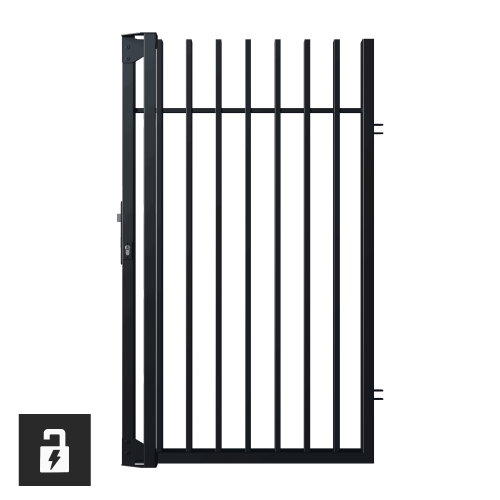 Jobb kiskapu elektromos ütéssel, Lotos kerítés