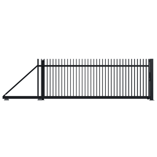 Egyedi gyártású tolókapu, Lotos kerítés