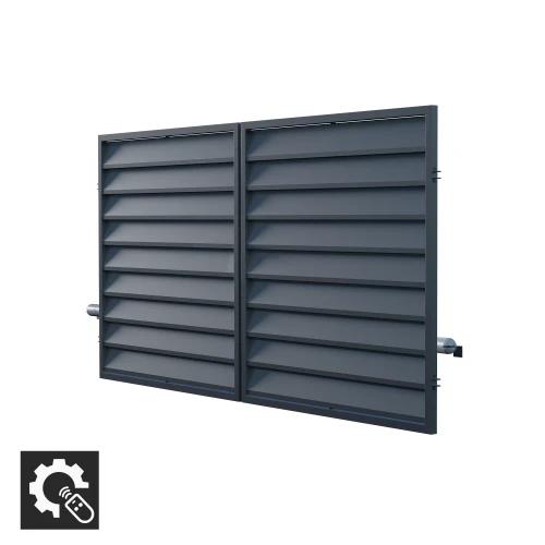 Kétszárnyú kapu 3 m automatával, Mistral kerítés