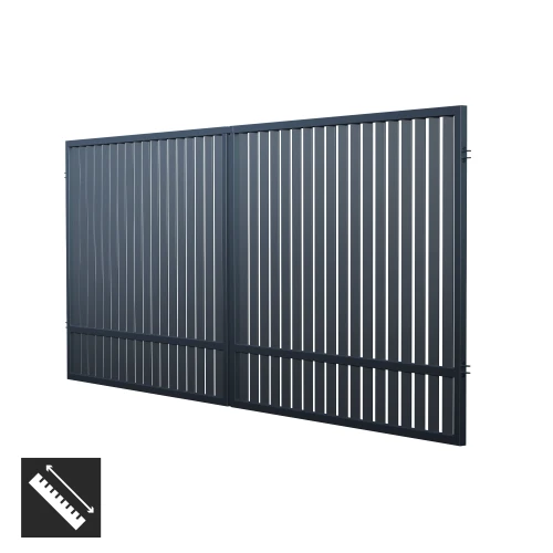 Egyedi gyártású kétszárnyú kapu, Portland kerítés (1)