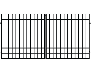 Kétszárnyú kapu 3 m, Nicea kerítés