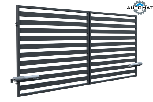 Kétszárnyú kapu 3 m automatával, Milton kerítés