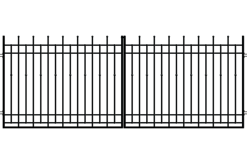Kétszárnyú kapu 3 m, Brema kerítés