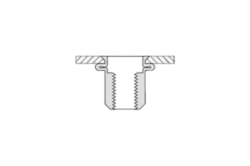Nitonakrętka M16 - przekrój