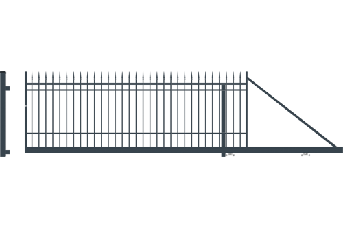 Egyedi tolókapu, Portland kerítés