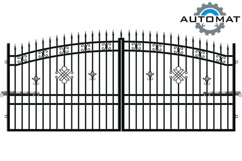 Brama dwuskrzydłowa 4m z automatem, ogrodzenie Greta Lux 3