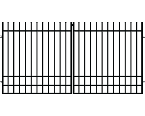 Brama dwuskrzydłowa 3 m, ogrodzenie Nicea