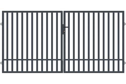 Egyedi gyártású kétszárnyú kapu, Salvador kerítés