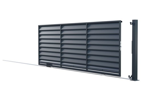 Egyedi gyártású tolókapu ellensúly nélkül, Mistral kerítés