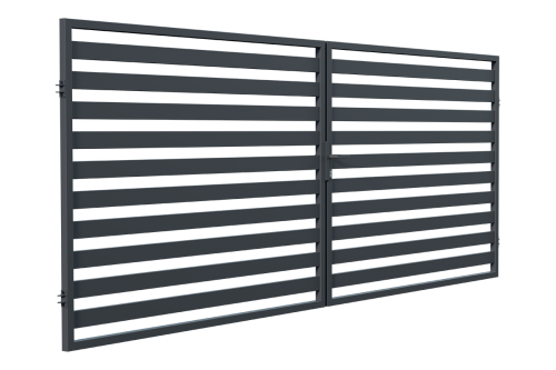 Egyedi gyártású kétszárnyú kapu, Milton kerítés