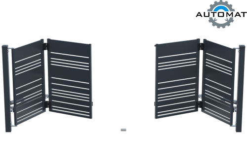 Brama łamana - ogrodzenie Lavender