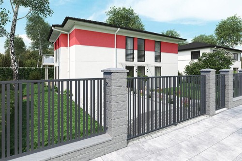 Ogrodzenie Belfast - wizualizacja