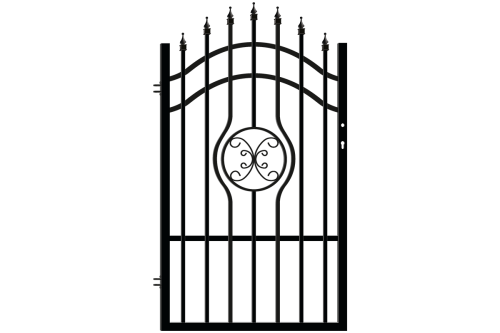 Furtka lewa, ogrodzenie Malaga 3