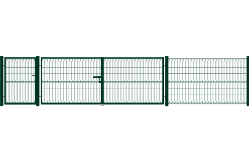 Ogrodzenie Sparta 50, kolor zielony