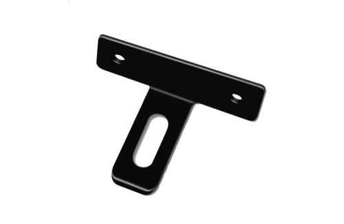 Łącznik T do przęsła, kolor czarny, cynkowany, 2 sztuki