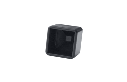 Zaślepki, 16x16 mm, kolor czarny, 10 sztuk