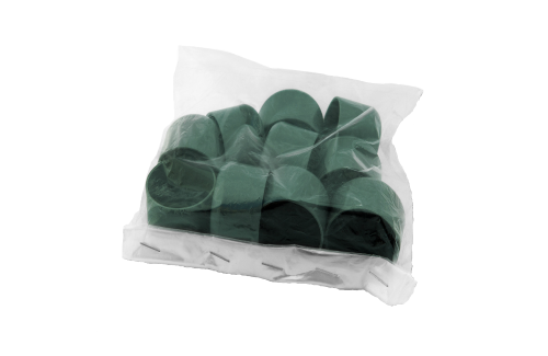 Zaślepki do słupka, Fi 38 mm, kolor zielony, 10 sztuk