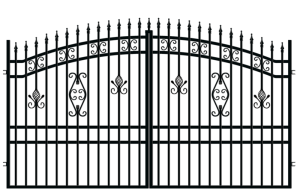 Kétszárnyú kapu 3 m, Alicja 2 kerítés